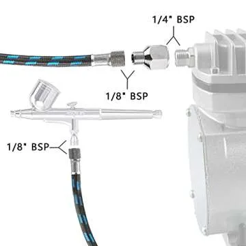 SAGUD Airbrush Hose 10 Foot - Durable & Flexible Design