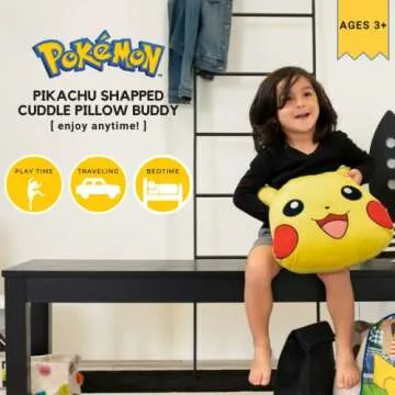 Super Soft Pokemon Pikachu Cuddle Pillow for Kids