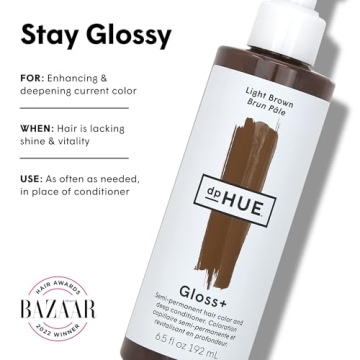 dpHUE Gloss+ Light Brown Semi-Permanent Hair Color Conditioner
