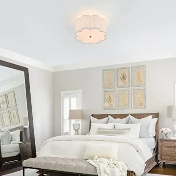 MhyTogn Ceiling Light Fixture with Dimmable Shade