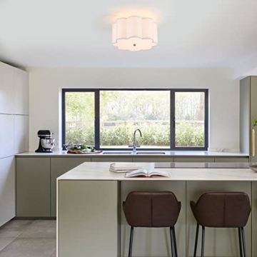 MhyTogn Ceiling Light Fixture with Dimmable Shade