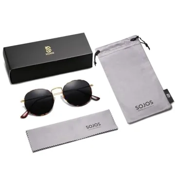 SOJOS Polarized Round Sunglasses for Men and Women