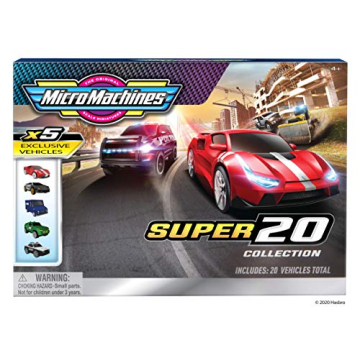 Micro Machines Super 20 Pack of 20 Exclusive Toy Cars Collection
