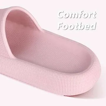 Menore Slippers for Women and Men Quick Drying, Parent-Child EVA Open Toe Soft Slippers, Non-Slip Soft Shower Spa Bath Pool Gym Beach House Sandals for Indoor & Outdoor