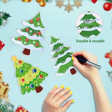 Wonmon 45PCS Christmas Tree Cutouts for Bulletin Board Decoration, Christmas Tree Paper Cut-Outs with for Christmas Party Home School Classroom Bulletin Boards Decorations