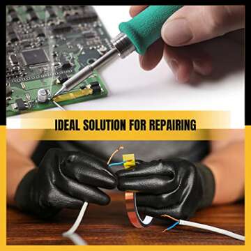 6 Roll - 10mm x 33m (108ft) SAMKARIM Heat Resistant Transfer Tape for Sublimation - Leaves No-Mark or Residue, Strong Adhesive Kapton Tape Perfect for Heat Press, 3D Printer, Soldering, and PCB Boards