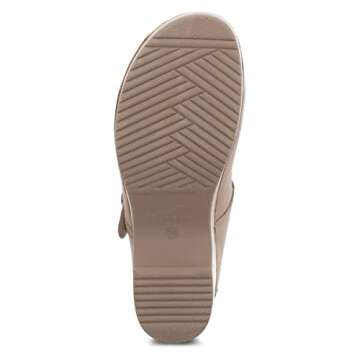 Dansko Bria Slip-On Mary Jane Mule Clogs for Women – Memory Foam and Arch Support for All -Day Comfort and Support – Lightweight EVA Outsole for Long-Lasting Wear Tan 8.5-9 M US