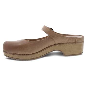Dansko Bria Slip-On Mary Jane Mule Clogs for Women – Memory Foam and Arch Support for All -Day Comfort and Support – Lightweight EVA Outsole for Long-Lasting Wear Tan 8.5-9 M US