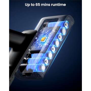 Cordless Vacuum Cleaner with 580W Power and Touch Screen