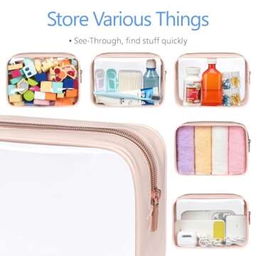 PACKISM TSA Approved Clear Toiletry Bag for Travel