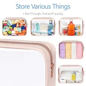 PACKISM TSA Approved Clear Toiletry Bag for Travel