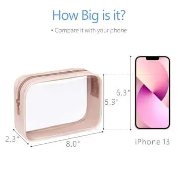 PACKISM TSA Approved Clear Toiletry Bag for Travel