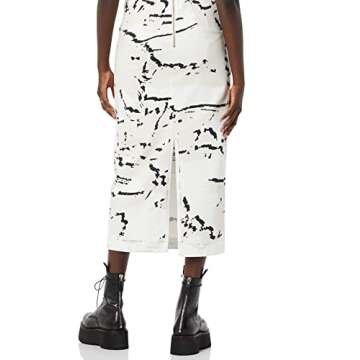 maison blanche unisex adult Pencil Skirt, White, 4 US