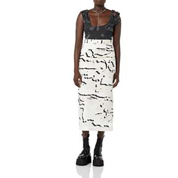 maison blanche unisex adult Pencil Skirt, White, 4 US