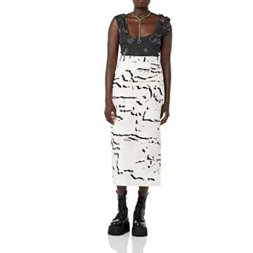 maison blanche unisex adult Pencil Skirt, White, 4 US