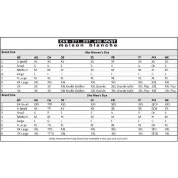 maison blanche unisex adult Pencil Skirt, White, 4 US