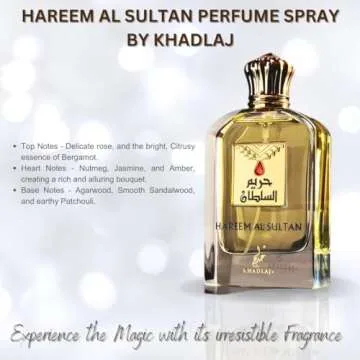 KHADLAJ PERFUMES Hareem Al Sultan Eau de Parfum Spray Perfume for Women 75 ml, Arabian perfume for women