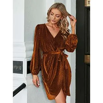Elegant Velvet Mini Dress for Cocktail Parties and Weddings