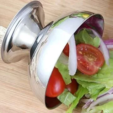 DOITOOL 2PCS Stainless Steel Ice Cream Bowls Set, Dessert Cups with Footed for Dessert, Sundae, Ice Cream, Fruit, Salad, Snack, Cocktail, Condiment (10 X 10 X 6.5 CM)