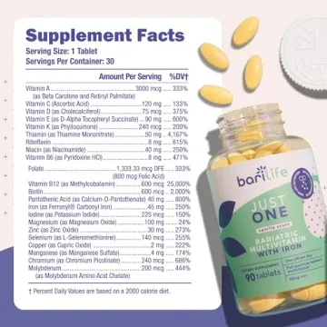 Just One Bariatric Multivitamin with Iron - Daily Support