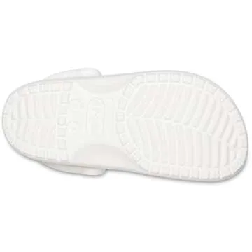 Crocs Unisex-Adult Classic Clog, Clogs for Women and Men, White, 12 Women/10 Men