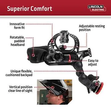 Lincoln Electric K3034-4 VIKING 3350 Auto Darkening Welding Helmet with 4C Lens Technology, Matte Black, extra large