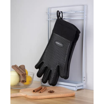 GEEKHOM BBQ Gloves - Heat Resistant Kitchen Silicone Mitts