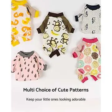 Fitwarm Duck Dog Pajamas, Cute Dog Clothes for Small Dogs Boy Girl, Pet Onesie Cat Clothing, 100% Breathable Cotton, Yellow, XL