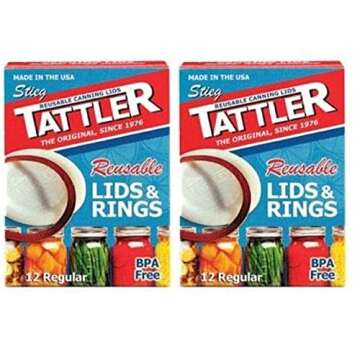 Tattler Canning Lids 4 Oz Regular Mouth Boxed 2 Pack