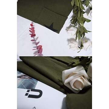 MLEBR Womens Graphic tees Summer Short Sleeve Crewneck Fashion Ladies Letter Printed Graphic Tee Pocket T Shirts Tops and Blouses L A Army Green