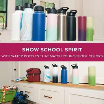 FineDine Insulated Skinny Stainless Steel Tumbler Set - 4-Pack 20oz Tumbler with Straw - Travel Coffee Mug With PBA Free Lids - Slim Vacuum Keep Hot & Cold - For Home, Office. (Cheery Turquoise)