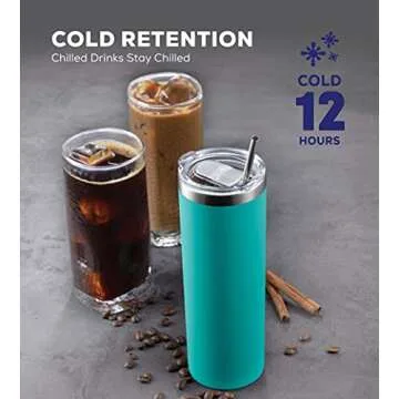 FineDine Insulated Stainless Steel Tumblers 4-Pack