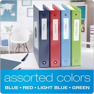 Cardinal 3 Ring Binders - Pack of 4, 1.5 In, Assorted Colors