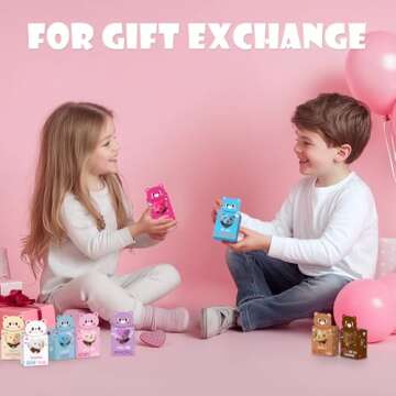Sofier 27 Pack Mini Bears Keychains for Kids Valentine's Day