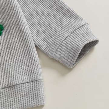 Lesimsam Baby Boy St Patricks Day Outfit in Gray 6-12M