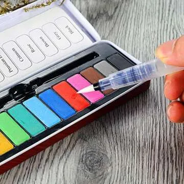 Xpassion 6-Piece Water Brush Pen Set, White