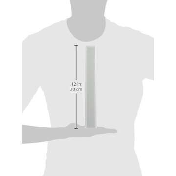 Amazon Basics 3-Ring Binder, 1-Inch - White, 4-Pack