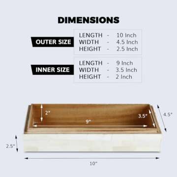 Handicrafts Home Handmade Classic Pattern Decorative Box - Storage Organizer, Decor Centrepiece, Mem...