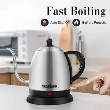 Stariver Electric Gooseneck Kettle for Coffee & Tea