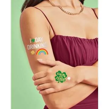 St Patricks Day Temporary Tattoos - Fun Party Accessory