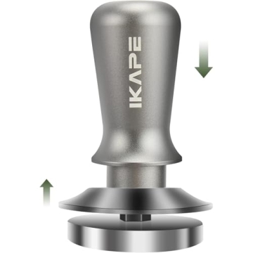 IKAPE 51mm Espresso Tamper, Premium Barista Coffee Tamper with Calibrated Spring Loaded, 100% Flat S...