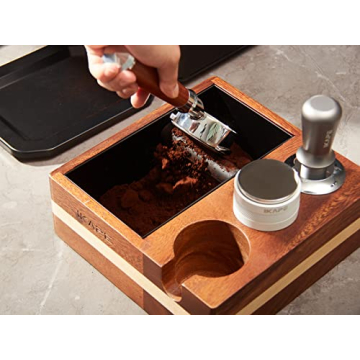 IKAPE 51mm Espresso Tamper, Premium Barista Coffee Tamper with Calibrated Spring Loaded, 100% Flat Stainless Steel Base Tamper for Espresso Machine