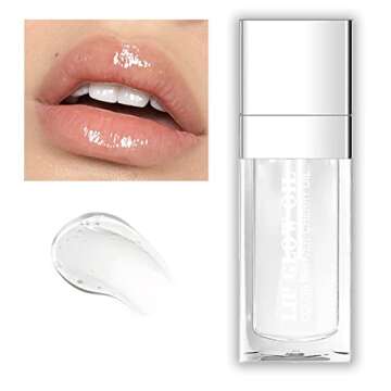Yasovigi Hydrating Lip Oil Plumping Lip Tint Moisturizing Lip Gloss, Transparent Lip Balm Care Stick...