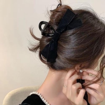 Papasgix Big Bow Hair Claw Clips for Women and Girls