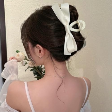 Papasgix Big Bow Hair Claw Clips for Women and Girls