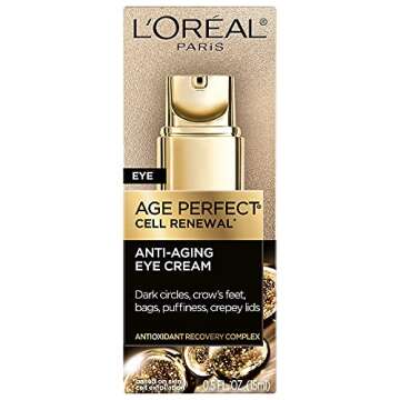 L'Oreal Paris Age Perfect Anti-Aging Under Eye Cream, Vitamin E, Antioxidants, Reduces Dark Circles,...