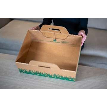 Disposable Ten Second Litter Boxes for Kitty/Cats - Eco-Friendly & Quick Disposal Solution (4-Pack)