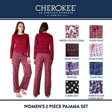 Cherokee Women's Fair Isle Pajama Set for Ultimate Comfort