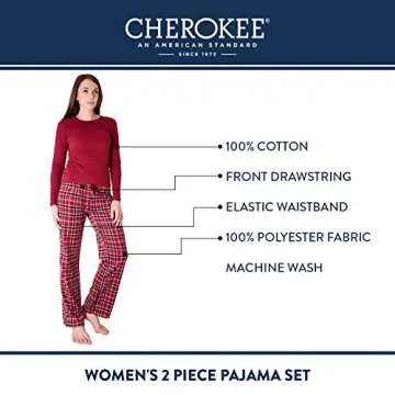 Cherokee Women's Fair Isle Pajama Set for Ultimate Comfort