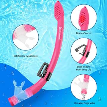 U PHITNIS Kids Snorkel Set - Safe & Fun Snorkeling Gear